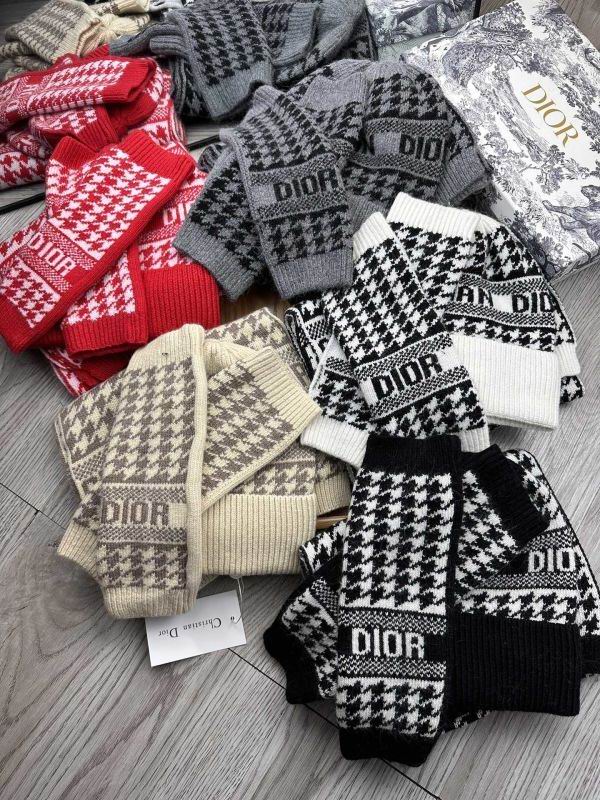 Dior Scarf Hat gloves hm01